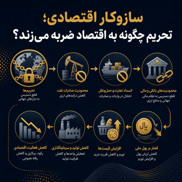  سازوکار اقتصادی؛ تحریم چگونه به اقتصاد ضربه می‌زند؟