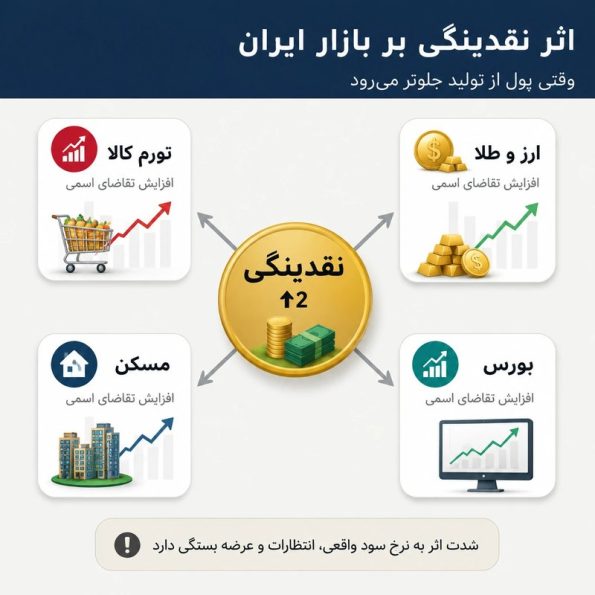  اثر نقدینگی بر بازار ایران