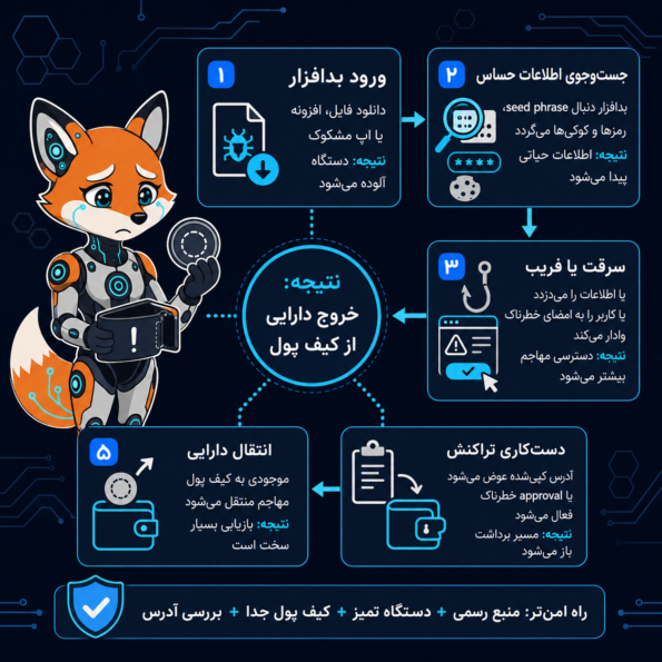 بدافزار چگونه دارایی کریپتو را می‌دزدد؟