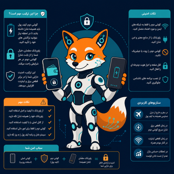 پاور بانک و گوشی دوم کیف پول؛ نکته امنیتی مهم