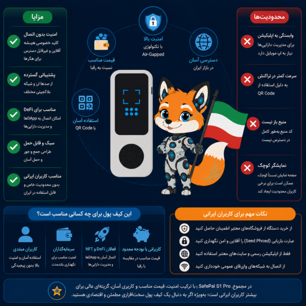 آیا SafePal S1 Pro برای ایرانی‌ها بهترین انتخاب است؟