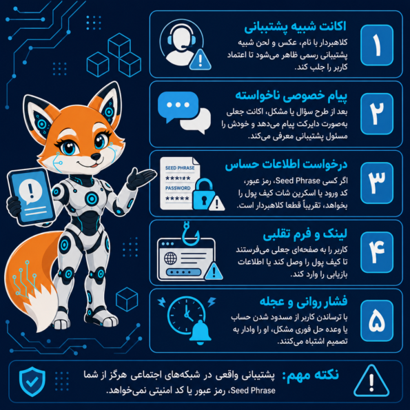  پشتیبانی جعلی در تلگرام، اینستاگرام و دیسکورد