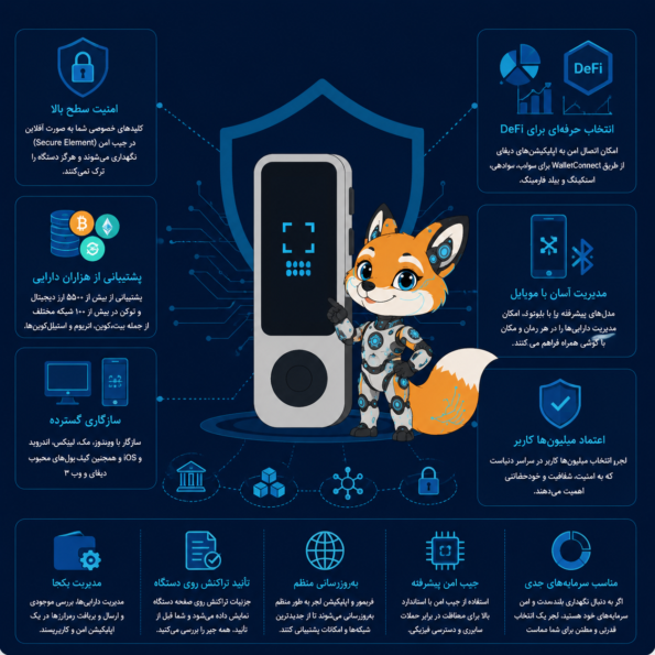 Ledger؛ انتخاب قدرتمند برای سرمایه جدی و DeFi