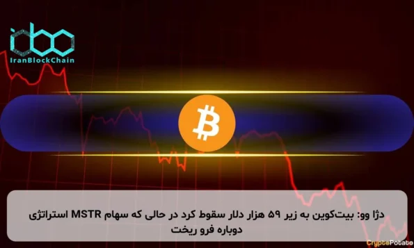 دژا وو: بیت‌کوین به زیر ۵۹ هزار دلار سقوط کرد در حالی که سهام MSTR استراتژی دوباره فرو ریخت