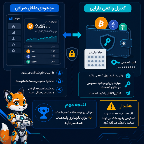 آیا دارایی داخل صرافی واقعاً مال ماست؟