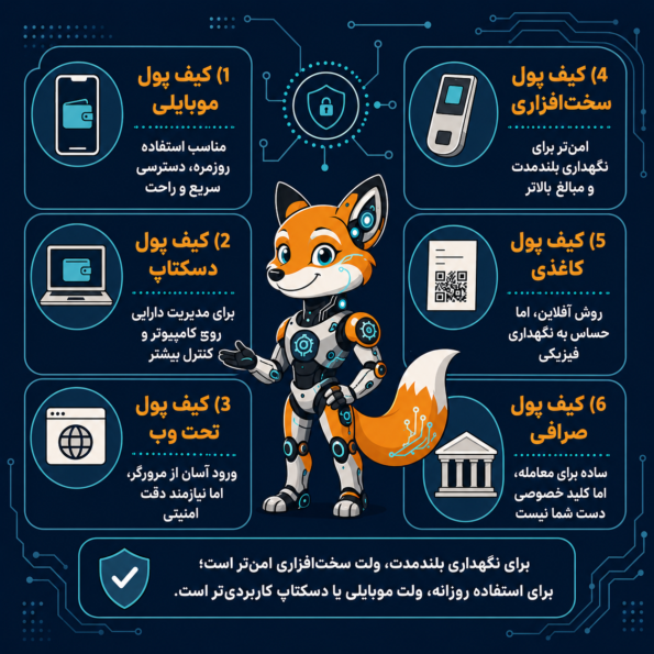انواع ولت بیت‌کوین