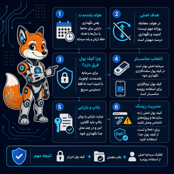 هولد بلندمدت یعنی چه و چرا کیف پول آن فرق دارد؟