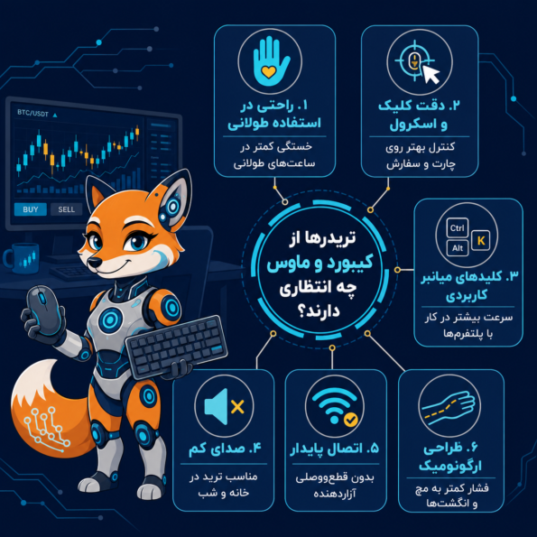تریدرها از کیبورد و ماوس چه انتظاری دارند؟