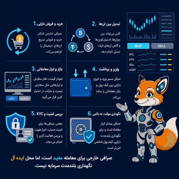 صرافی خارجی دقیقاً چه نقشی دارد؟
