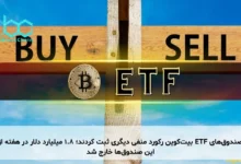 صندوق‌های ETF بیت‌کوین رکورد منفی دیگری ثبت کردند؛ ۱.۸ میلیارد دلار در هفته از این صندوق‌ها خارج شد