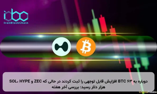 SOL، HYPE و ZEC افزایش قابل توجهی را ثبت کردند در حالی که BTC دوباره به ۶۳ هزار دلار رسید: بررسی آخر هفته