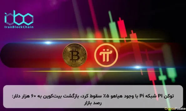توکن PI شبکه Pi با وجود هیاهو ۵٪ سقوط کرد، بازگشت بیت‌کوین به ۶۰ هزار دلار: رصد بازار