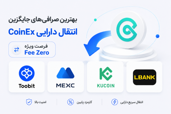 بهترین صرافی های جایگزین انتقال دارایی CoinEx | فرصت ویژه کارمزد صفر