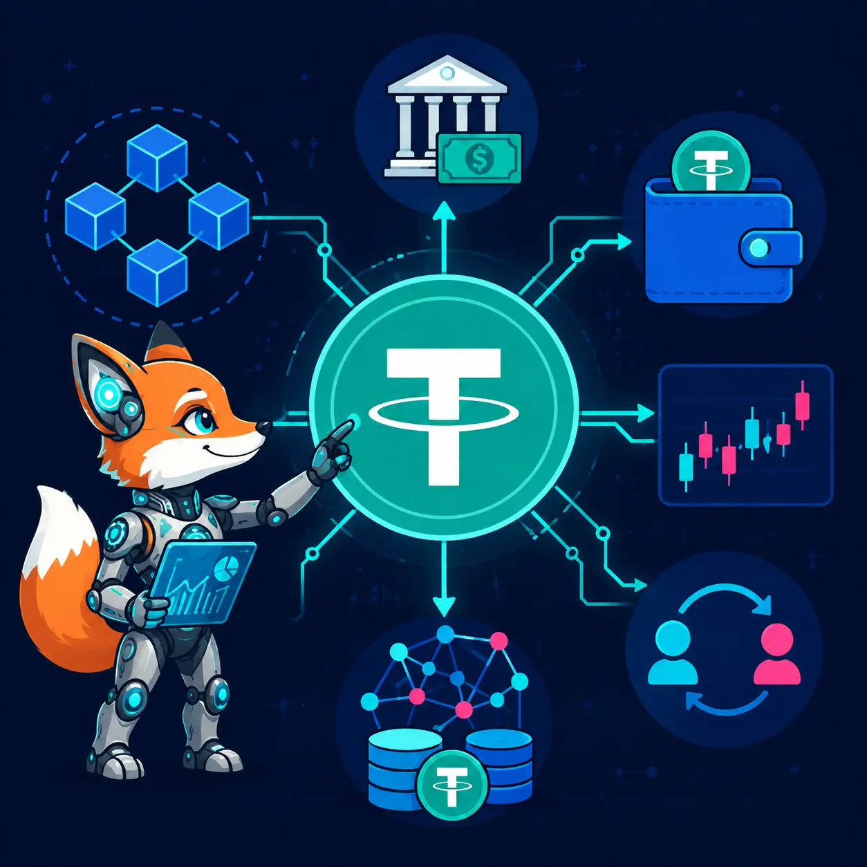 تتر (USDT) چیست و چگونه کار می‌کند؟