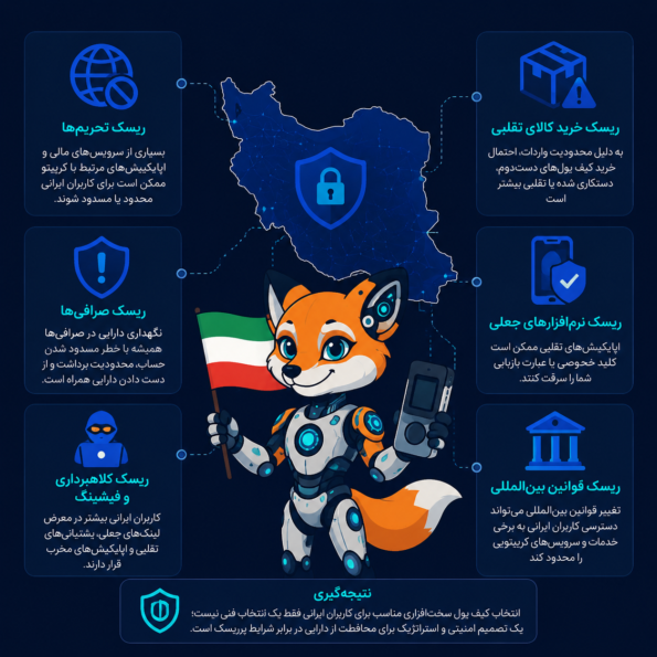 چرا کاربران ایرانی باید در انتخاب کیف پول سختافزاری حساستر باشند؟