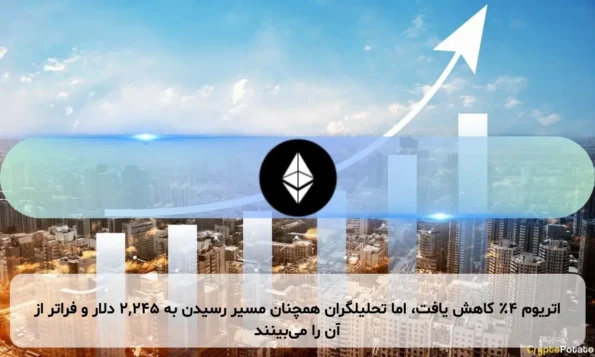 اتریوم ۴٪ کاهش یافت، اما تحلیلگران همچنان مسیر رسیدن به ۲,۲۴۵ دلار و فراتر از آن را می‌بینند