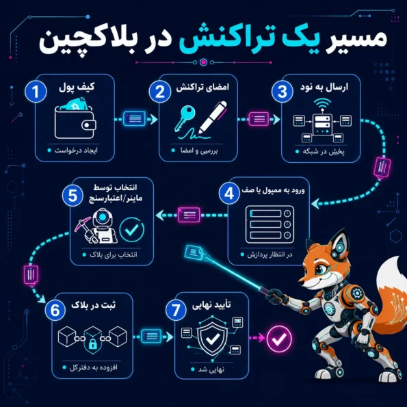 اینفوگرافیک شبکههای بلاکچینی درباره ریسکهای انتخاب شبکه بلاکچینی شامل کارمزد، امنیت، تمرکز، قرارداد هوشمند، کیف پول، صرافی و پل میانزنجیرهای.