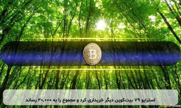 استرایو ۷۹ بیت‌کوین دیگر خریداری کرد و مجموع را به ۲۰,۰۰۰ رساند