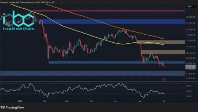 پیشبینی قیمت بیتکوین: خطر سقوط BTC به سمت ۵۵ هزار دلار پس از شکست سطح ۶۰ هزار دلار