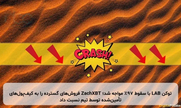 توکن LAB با سقوط ۹۷٪ مواجه شد؛ ZachXBT فروش‌های گسترده را به کیف‌پول‌های تأمین‌شده توسط تیم نسبت داد