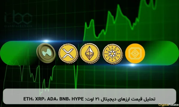 تحلیل قیمت ارزهای دیجیتال ۲۱ اوت: ETH، XRP، ADA، BNB، HYPE