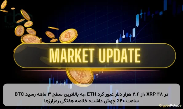 BTC به بالاترین سطح ۳ ماهه رسید، ETH از ۲.۴ هزار دلار عبور کرد، XRP در ۴۸ ساعت ۴۰٪ جهش داشت: خلاصه هفتگی رمزارزها