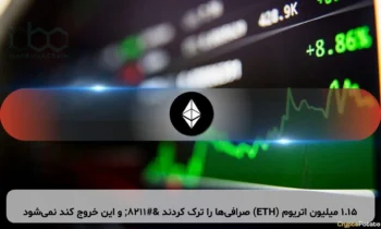 ۱.۱۵ میلیون اتریوم (ETH) صرافی‌ها را ترک کردند – و این خروج کند نمی‌شود